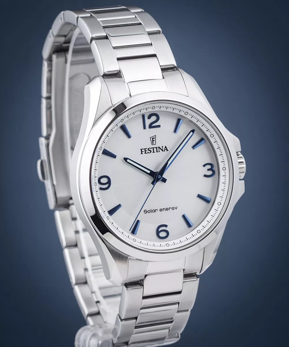 RELOJ FESTINA SOLAR ENERGY PARA HOMBRE DE ACERO F20656.1 SS COLOR DE LA MALLA PLATEADO COLOR DEL BIS - 2