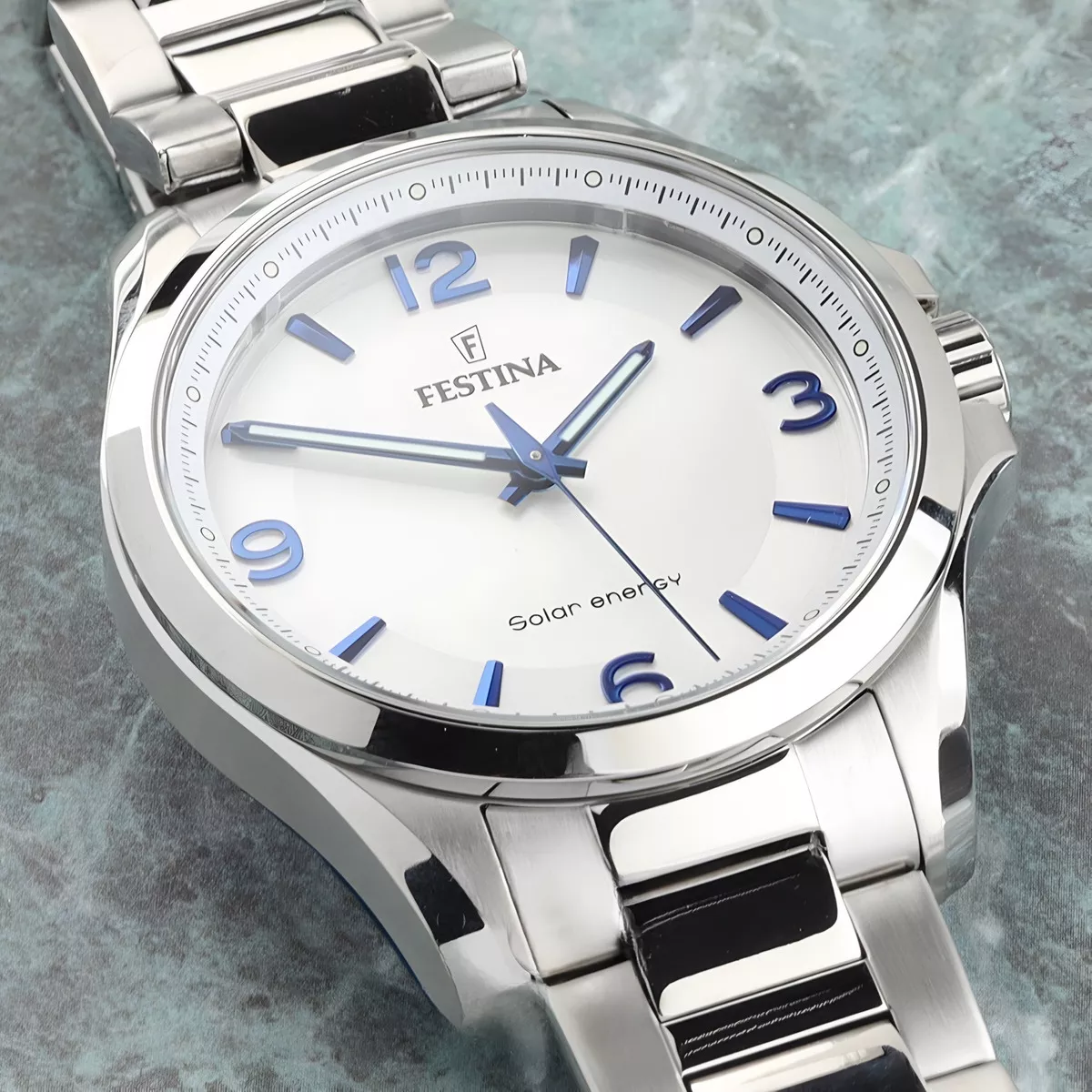 RELOJ FESTINA SOLAR ENERGY PARA HOMBRE DE ACERO F20656.1 SS COLOR DE LA MALLA PLATEADO COLOR DEL BIS - 4