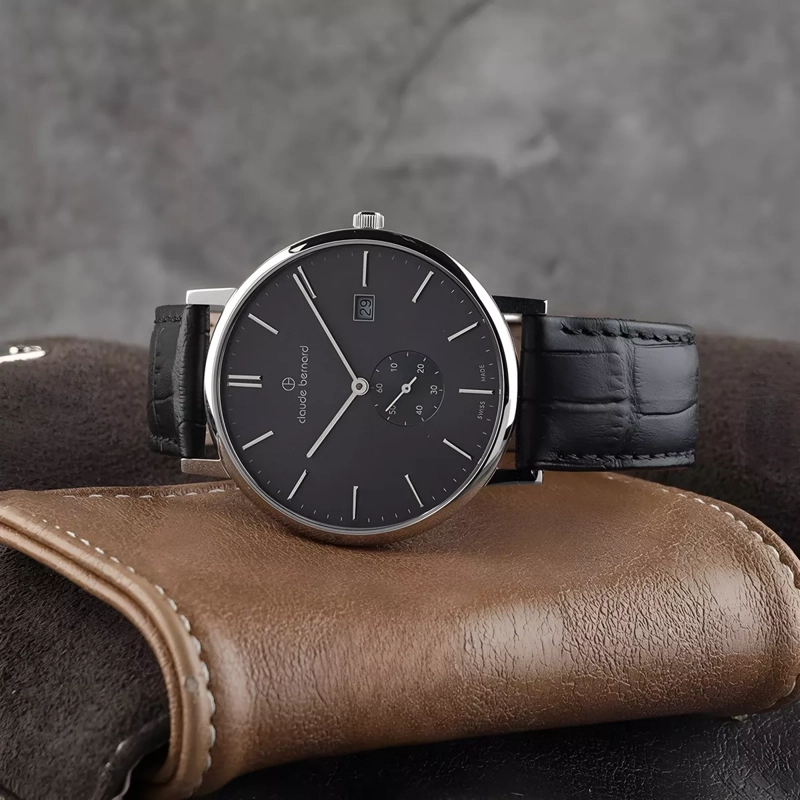RELOJ CLAUDE BERNARD CLASSIC ESFERA NEGRA HOMBRE 65004.3GING - 2