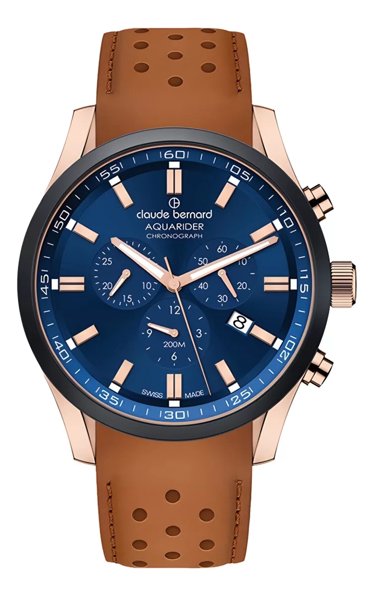 RELOJ CLAUDE BERNARD CRONOGRAFO 44MM HOMBRE 10222.37RNCBUIR1 - 1