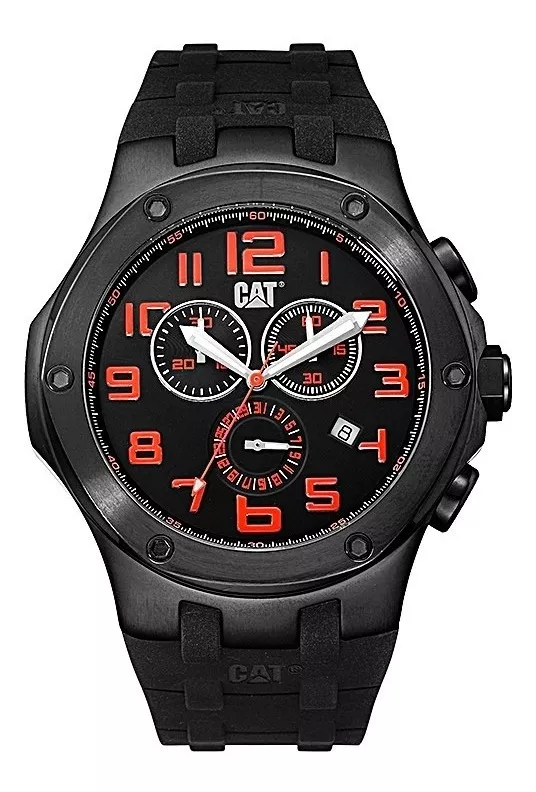 RELOJ CAT NAVIGO CRONO NEGRO ROJO A7.163.21.118 - 1