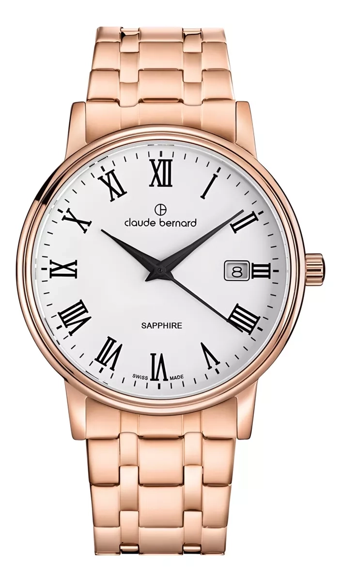 RELOJ CLAUDE BERNARD CLASSIC ROSE GOLD HOMBRE 53007.37RMBR - 1