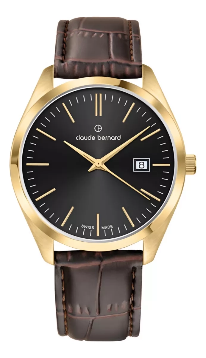RELOJ CLAUDE BERNARD CLASSIC BLACK DIAL HOMBRE 70201.37JNID - 1