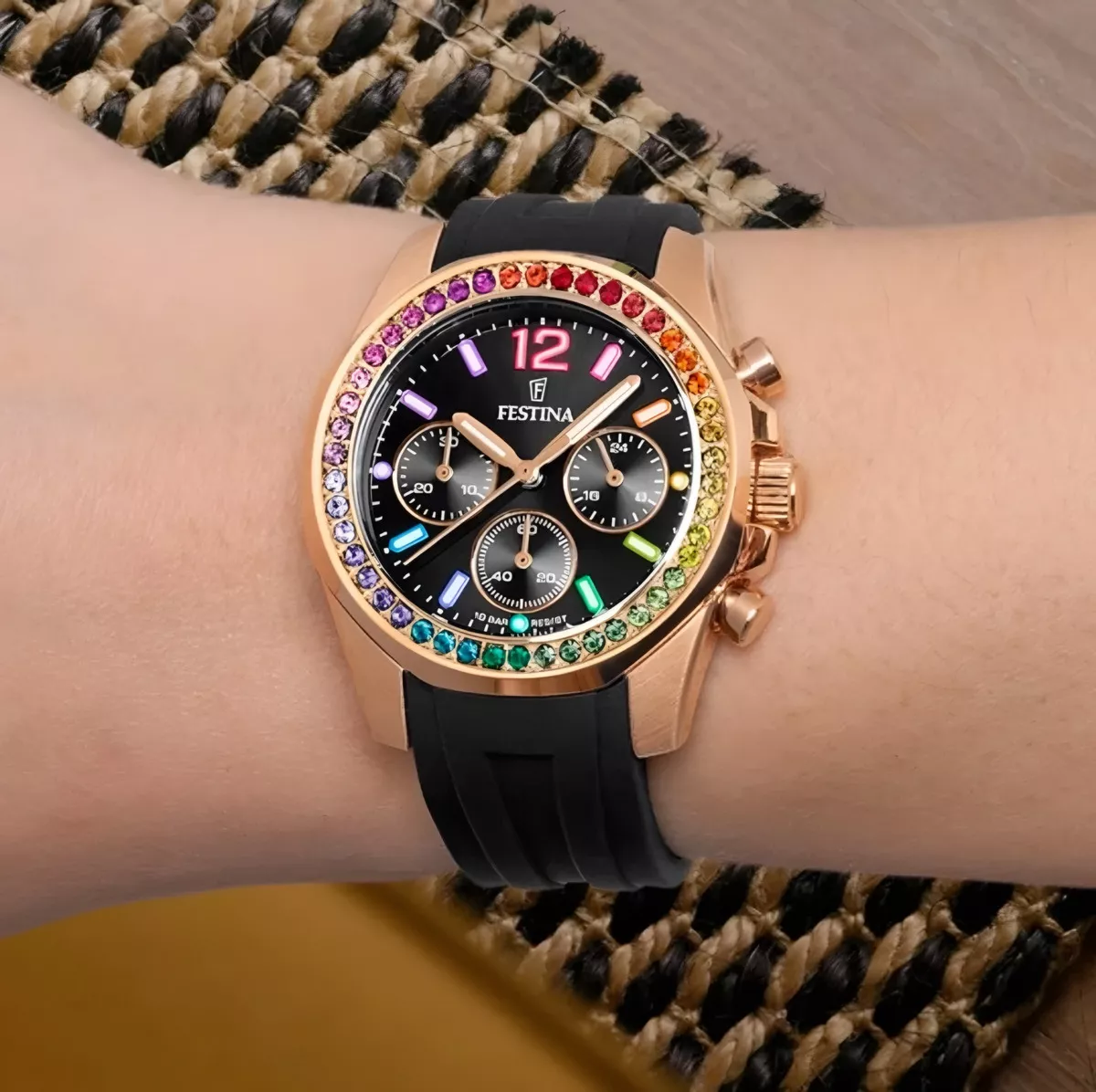 RELOJ PARA MUJER FESTINA BOYFRIEND COLLECTION F20650/3 NEGRO - 5
