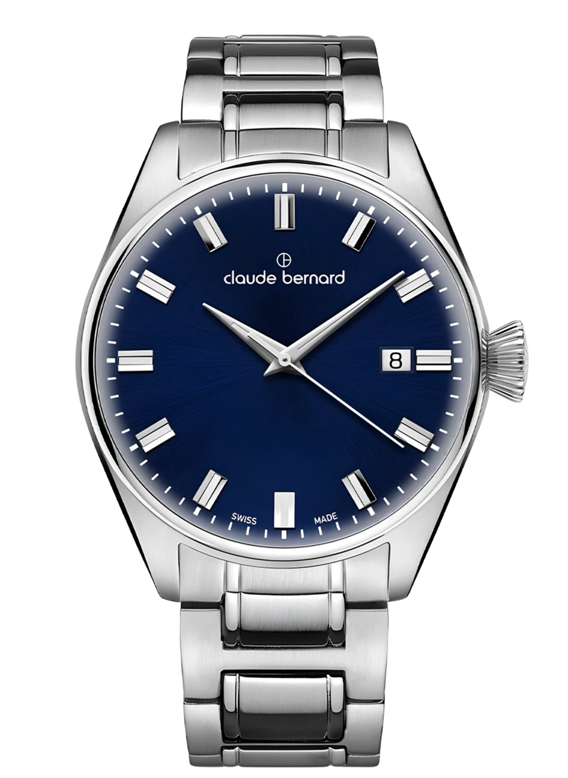 RELOJ CLAUDE BERNARD CLASSIC ACERO ESFERA AZUL HOMBRE - 1