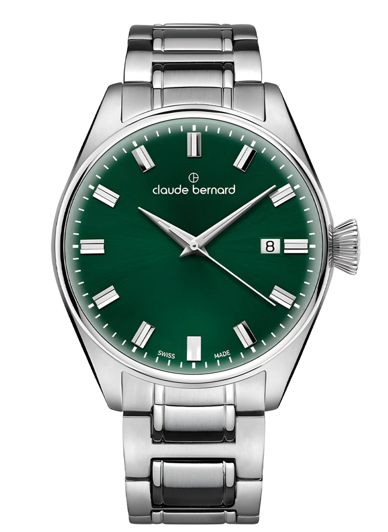 RELOJ CLAUDE BERNARD CLASSIC ACERO ESFERA VERDE HOMBRE - 1
