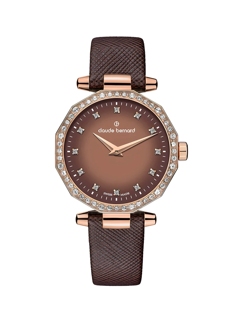 RELOJ CLAUDE BERNARD DRESS CODE MARRON MUJER - 1