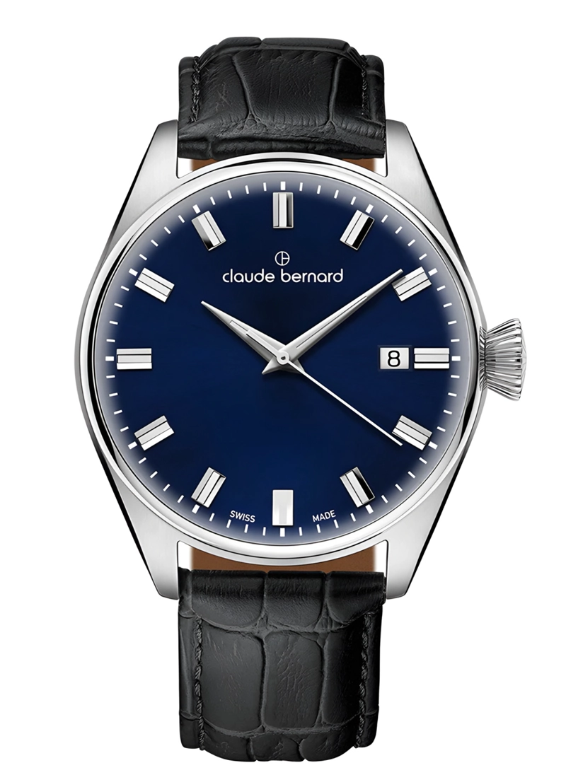 RELOJ CLAUDE BERNARD CLASSIC ESFERA AZUL HOMBRE - 1