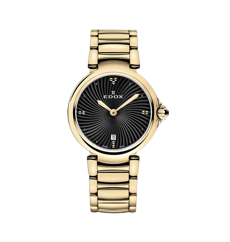 RELOJ EDOX LA PASSION BLACK DIAL MUJER - 1