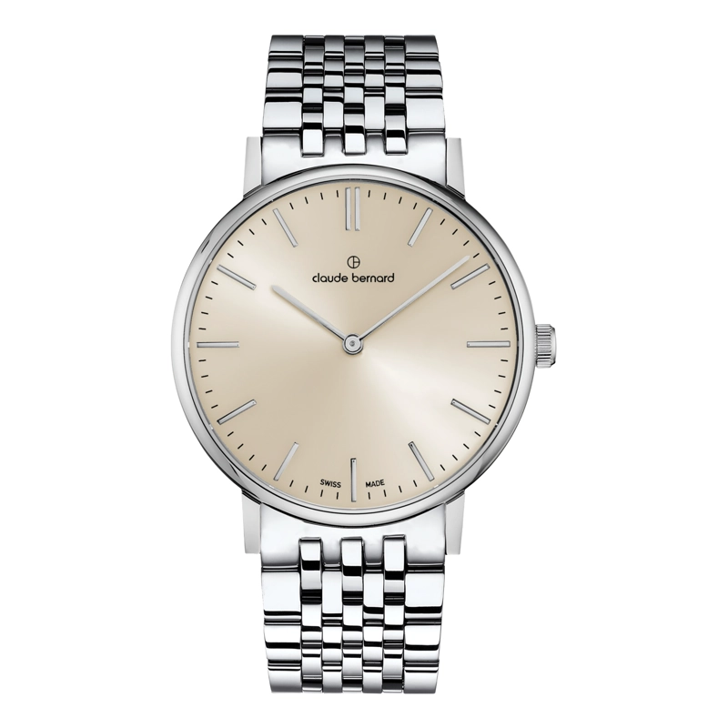RELOJ CLAUDE BERNARD SLIM LINE 39MM SILVER HOMBRE - 1