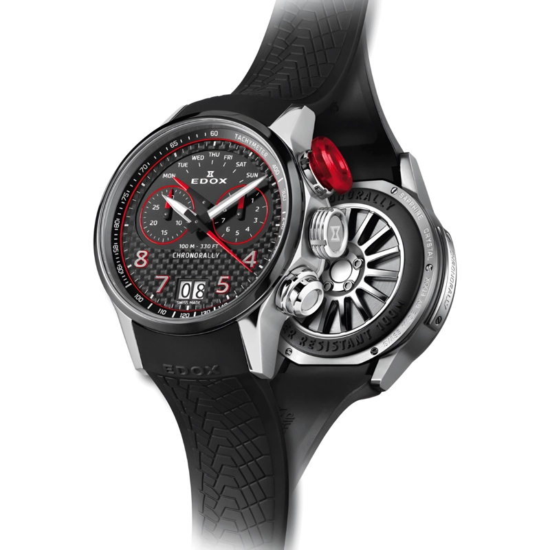 RELOJ EDOX CHRONORALLY NEGRO HOMBRE - 3