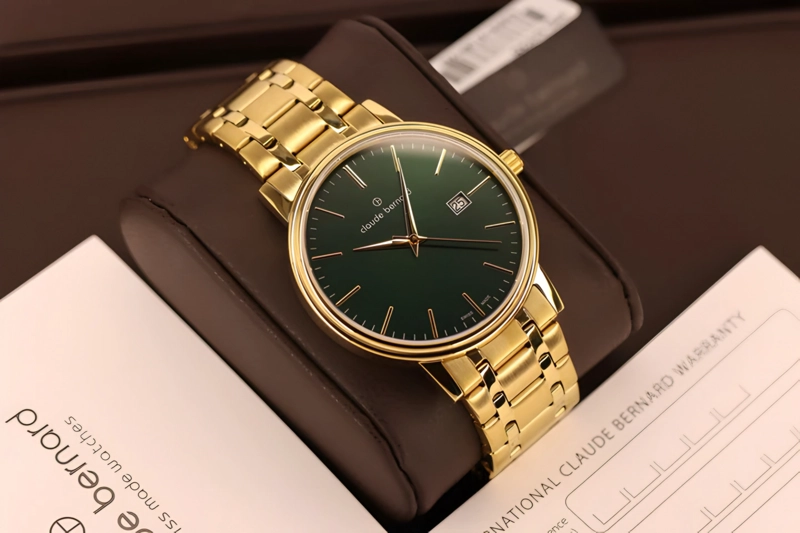 RELOJ CLAUDE BERNARD ESFERA VERDE 39MM HOMBRE 53007.37JMVID - 4