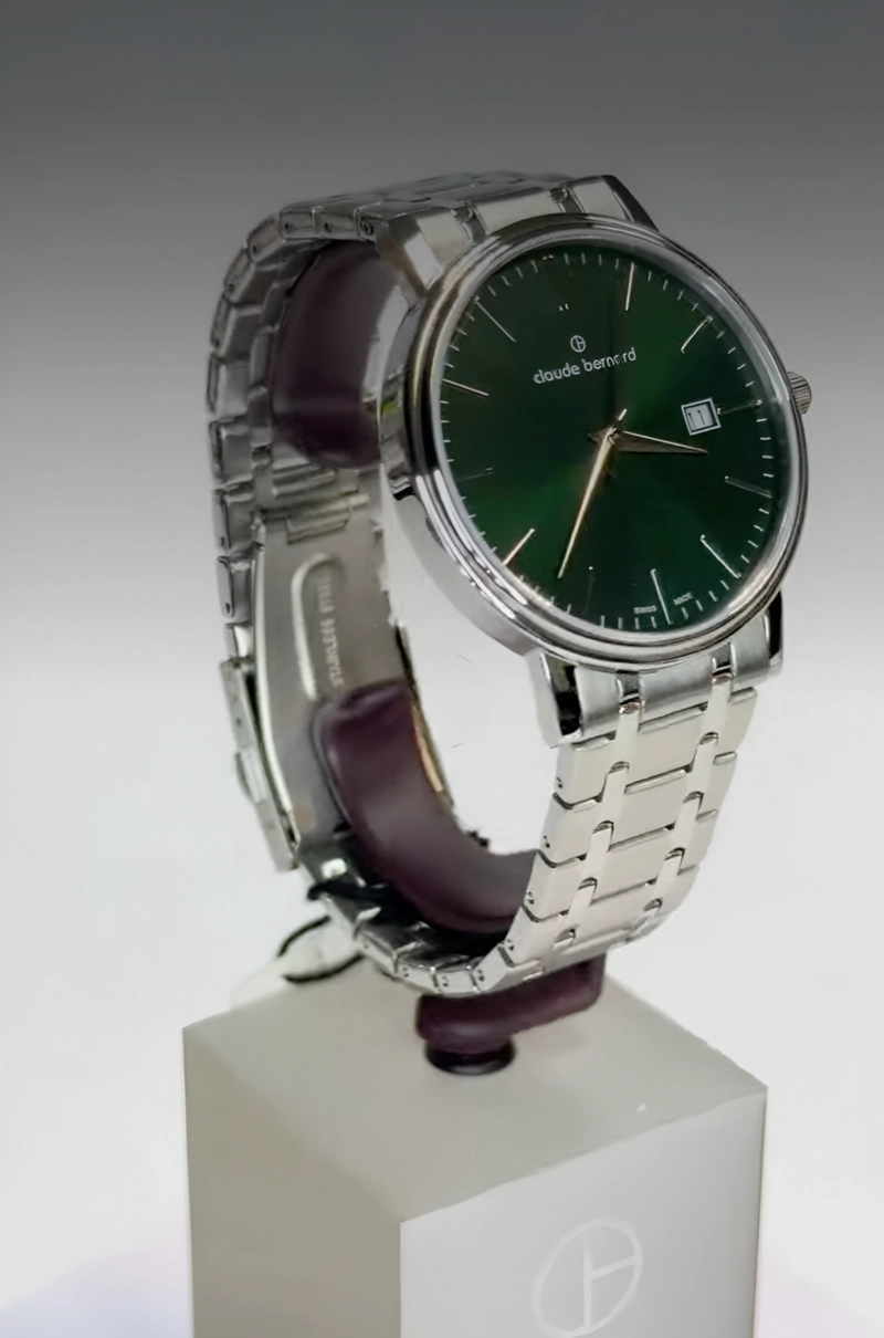 RELOJ CLAUDE BERNARD CLASSIC 42 SILVER GREEN HOMBRE 53009.3MVIN - 3