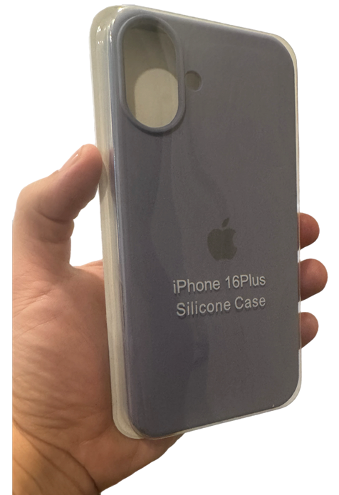 CARCASA IPHONE 16 PLUS SILICONA COLOR GRIS - 1