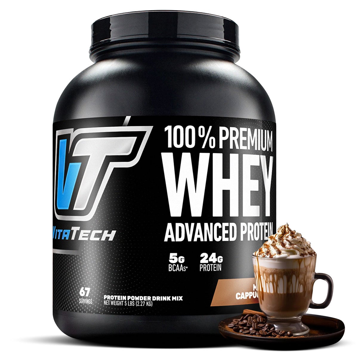 100% PREMIUM WHEY PROTEIN CHOCOLATE ICE CREAM VITATECH - 2