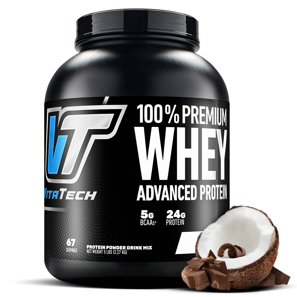 100% PREMIUM WHEY PROTEIN CHOCOLATE ICE CREAM VITATECH - 4