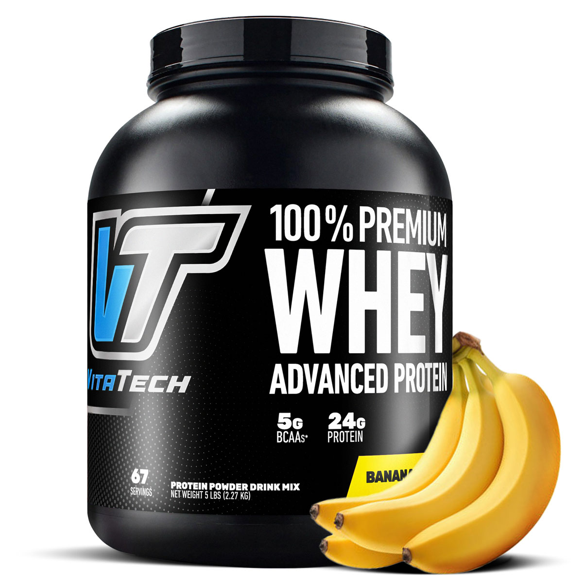 100% PREMIUM WHEY PROTEIN CHOCOLATE ICE CREAM VITATECH - 6