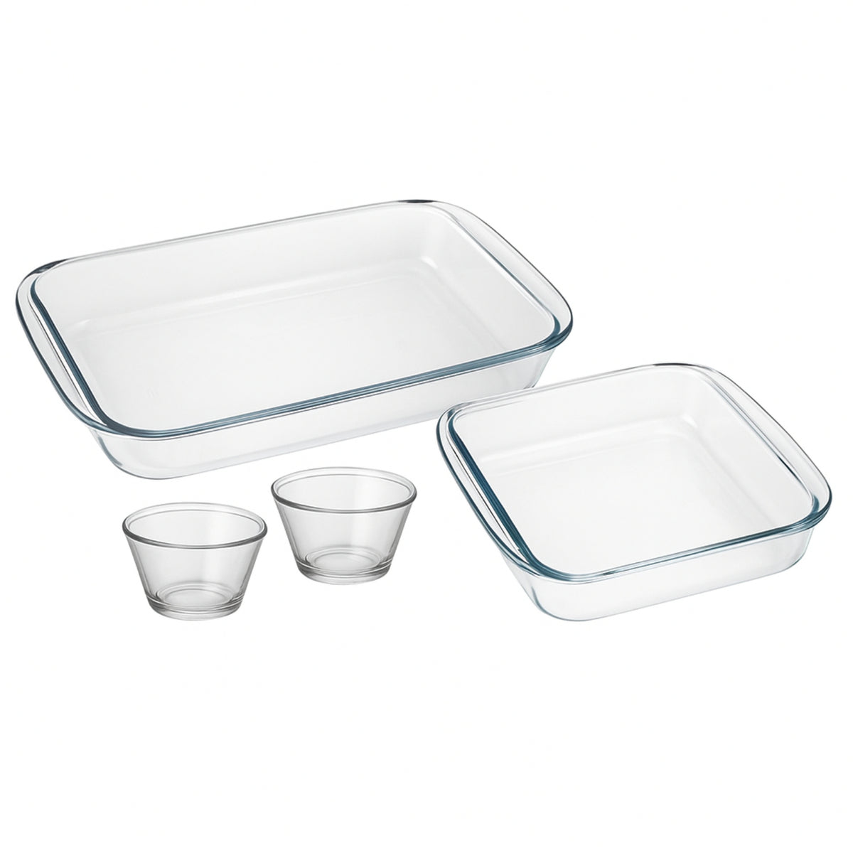 PACK ASAD. RECT+CUAD+2 FLAN. 4PZ - 1