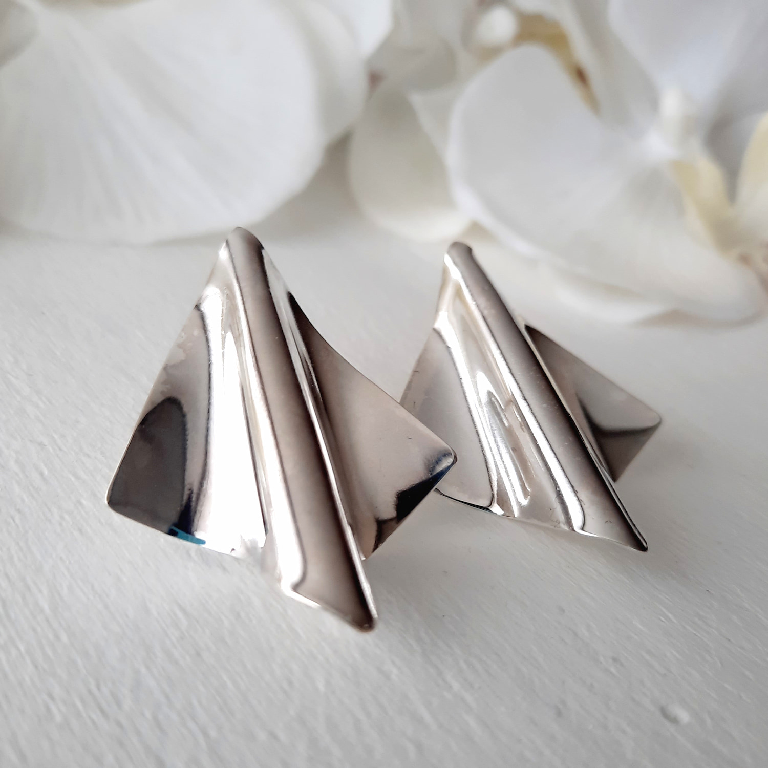 AROS DE PLATA PARA MUJER ESTILO CONTEMPORANEO - 1