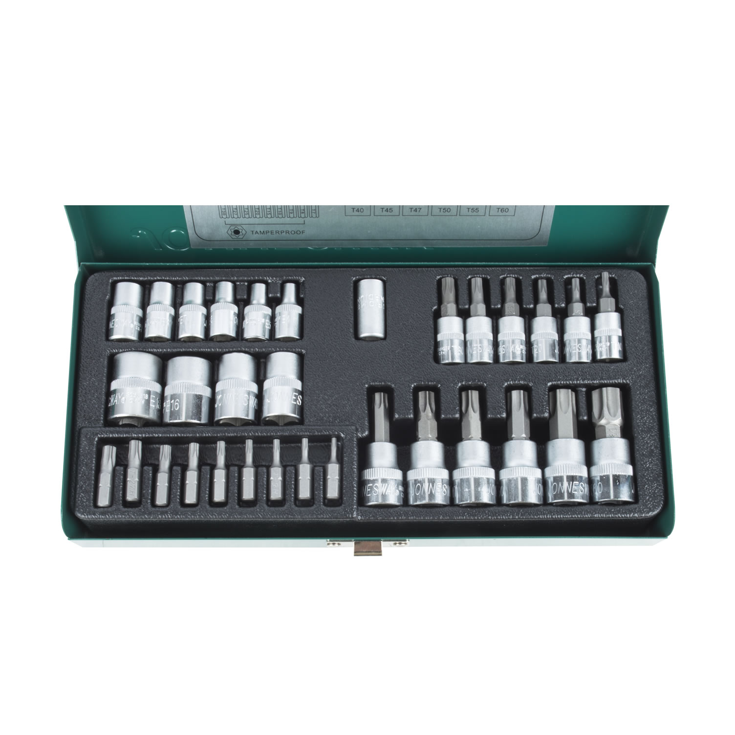 SET DADOS JONNESWAY S06H232S PUNTAS TORX 32 PIEZAS - 3