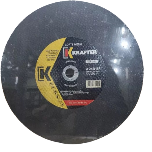 PACK DISCOS KRAFTER A24R-BF CORTE TRONZADORA 350MM 14' 5 PIEZAS - 1