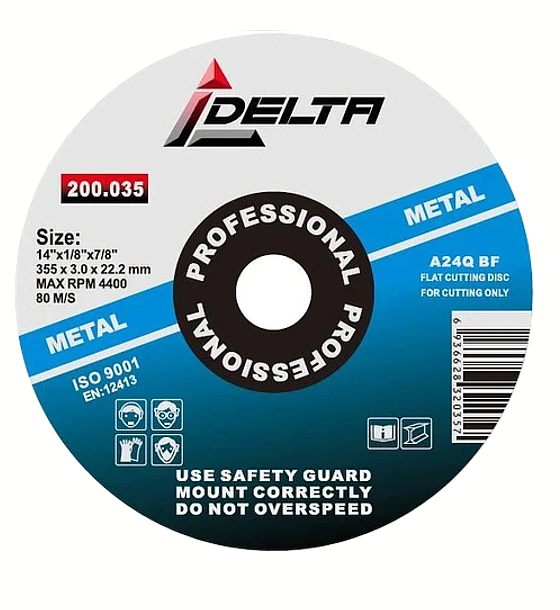 PACK DISCOS DELTA A30QBF CORTE TRONZADORA 355MM 14' 5 PIEZAS - 1