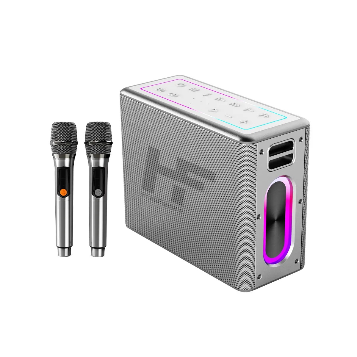PARLANTE Y KARAOQUE MUSICBOX HIFUTURE PLATEADO - 1