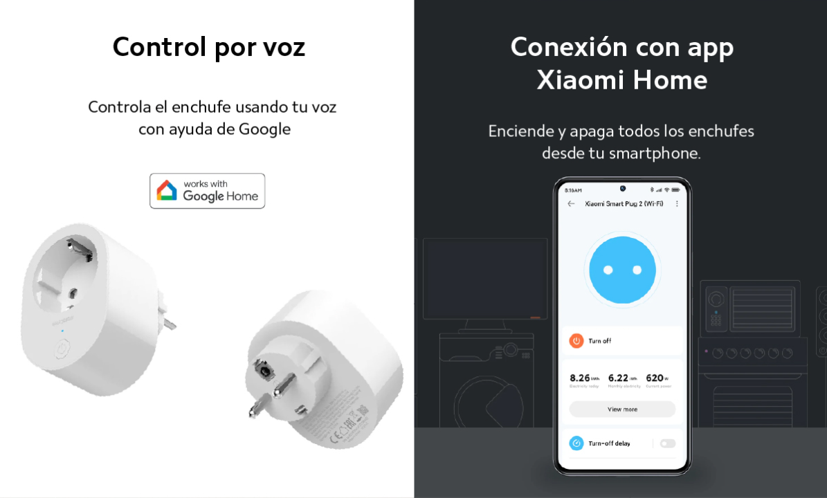 COMBO 2 ENCHUFES INTELIGENTES XIAOMI 2 SCHUKO - 7