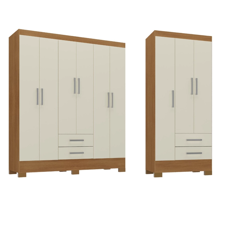 COMBO CLOSET 6 PUERTAS + CLOSET 3 PUERTAS OFF WHITE R6232 - 1