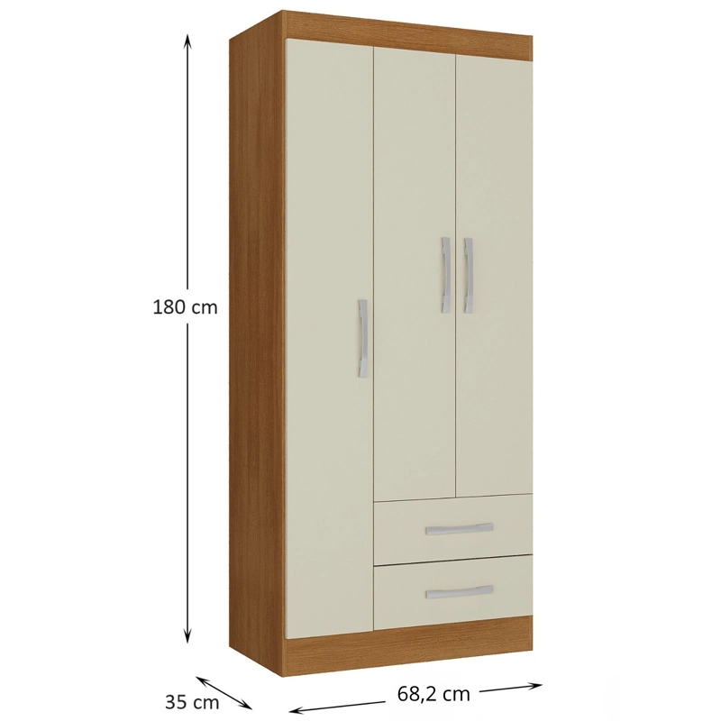 COMBO CLOSET 4 PUERTAS + CLOSET 3 PUERTAS OFF WHITE R4232 - 3