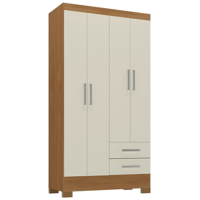 CLOSET 4 PUERTAS 2 CAJONES 180X90X35 CM OFF WHITE R42 - 2