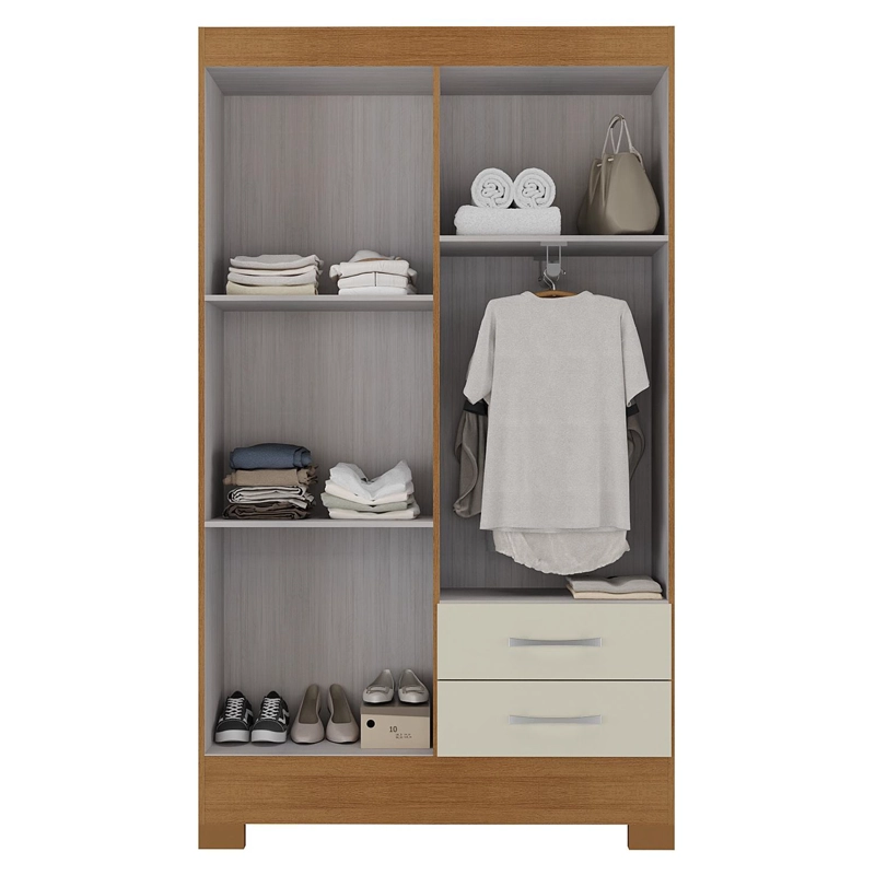 COMBO CLOSET 4 PUERTAS + COMODA 5 CAJONES + LIBREROR420516 - 5