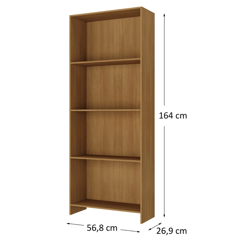 LIBRERO COLOR NATURAL 164X57X27CM R16 - 3