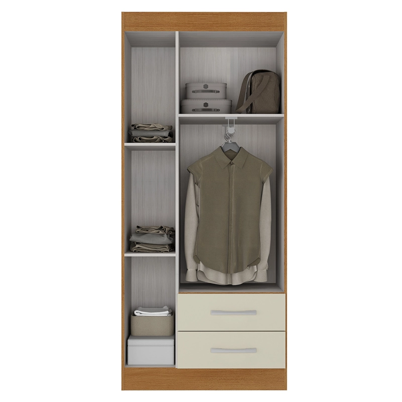 COMBO CLOSET 3 PUERTAS + COMODA 5 CAJONES OFF WHITE + LIBRERO R320516 - 5