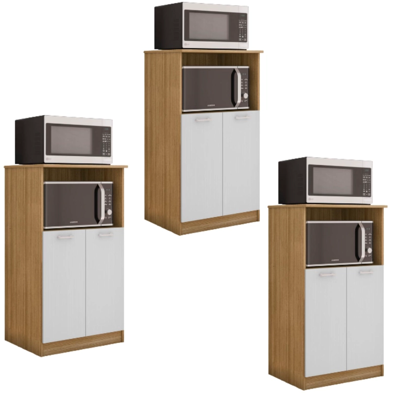 COMBO 3 MUEBLES PARA MICROONDAS ORION K02X2 - 1