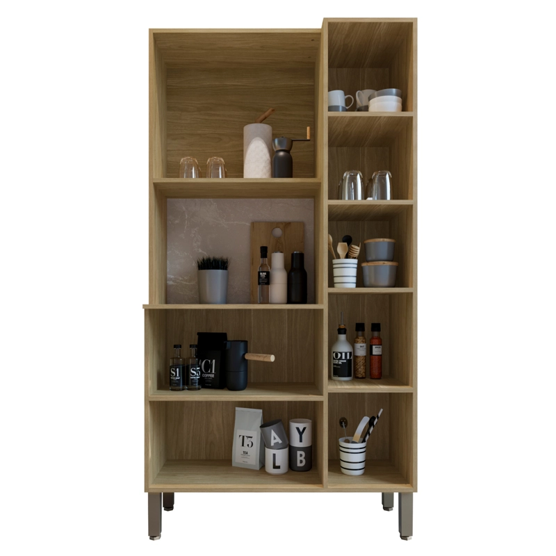 COMBO MUEBLE PARA MICROONDAS ORION, MUEBLE DE COCINA MELISSA Y ALACENA K020520 - 9