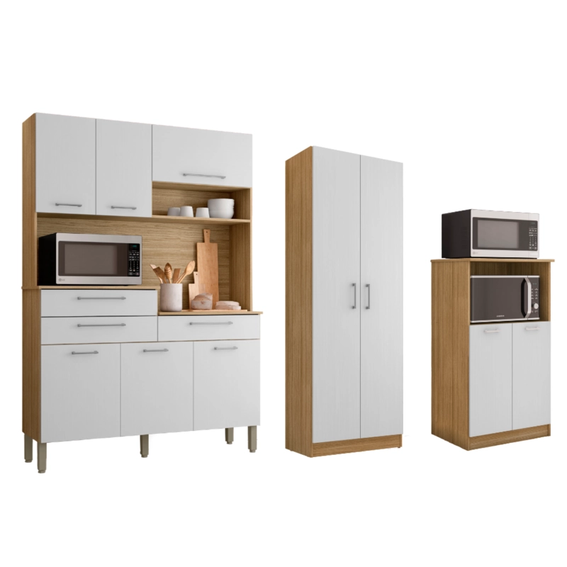 COMBO MUEBLE PARA MICROONDAS ORION, KIT 8 PUERTAS KIT ORION Y ALACENA K020820 - 1
