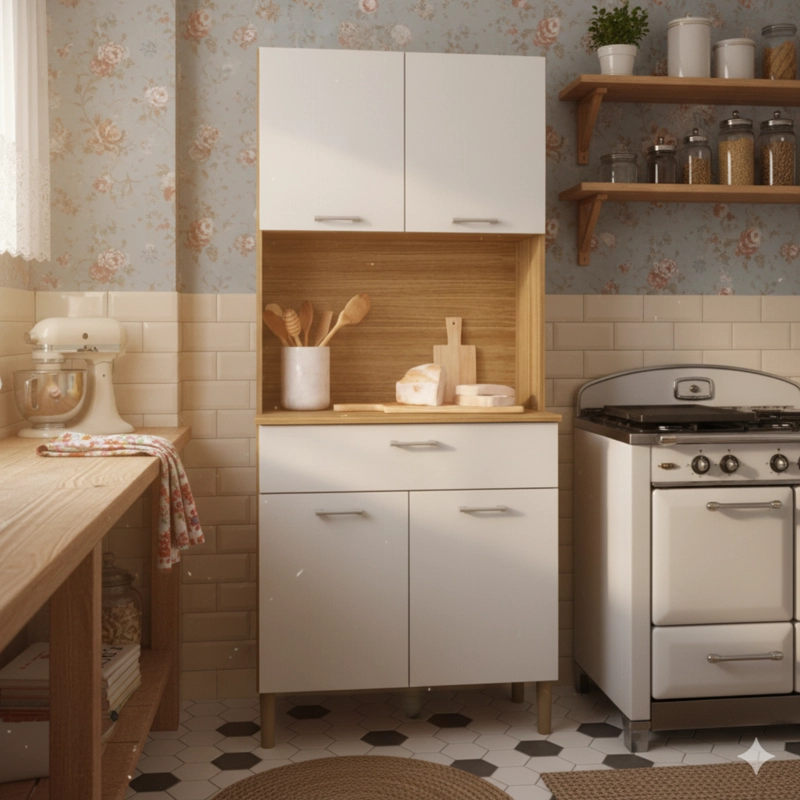 COMBO MUEBLE PARA MICROONDAS ORION Y MUEBLE DE COCINA KRIS K0204 - 5