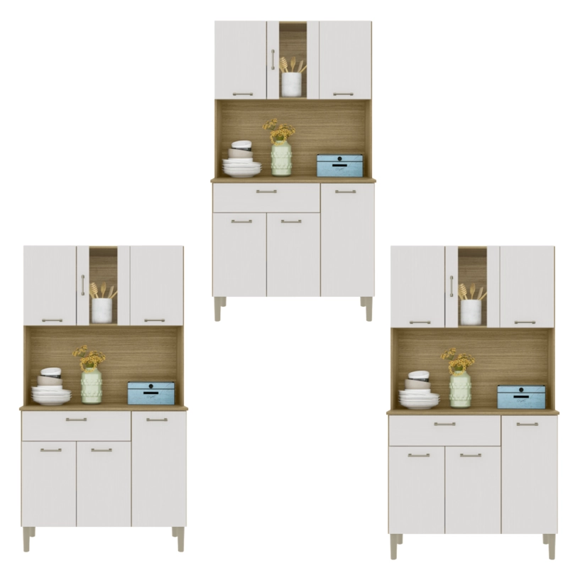 COMBO 3 MUEBLES DE COCINA KYRA K06X3 - 1