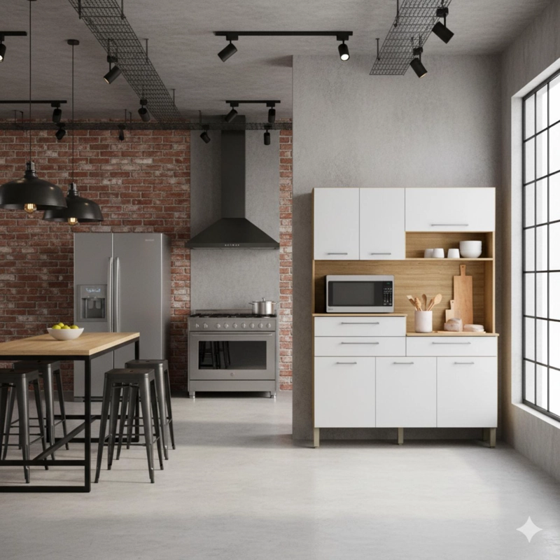 COMBO MUEBLE DE COCINA KYRA Y KIT 8 PUERTAS KIT ORION K0608 - 7