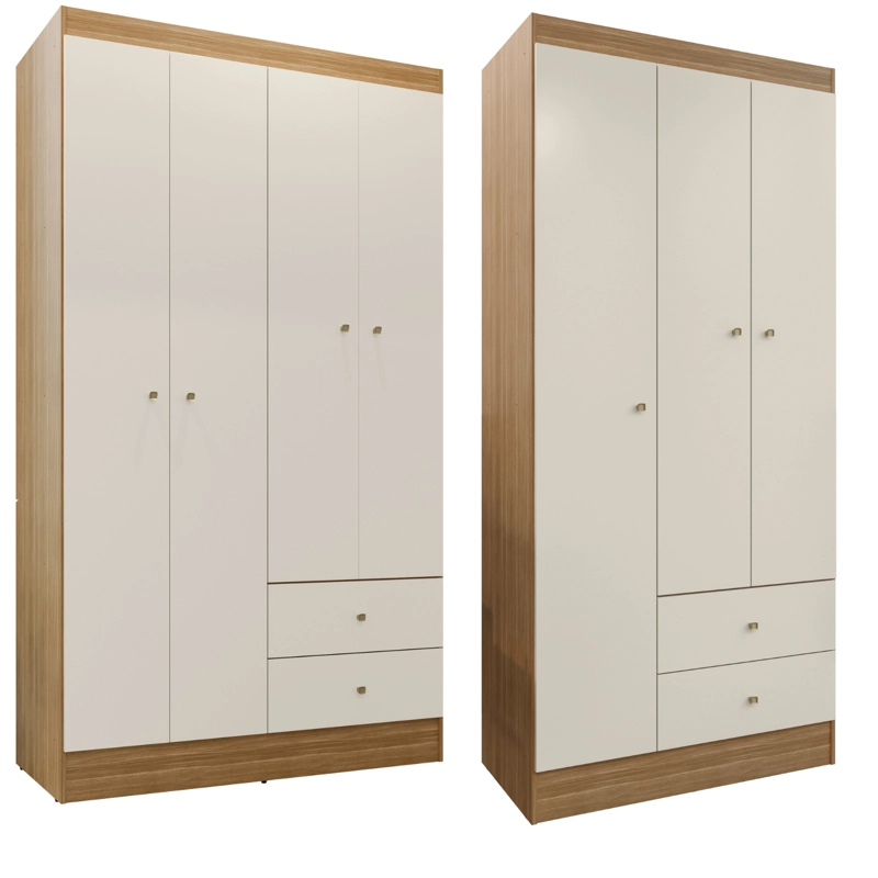 COMBO CLOSET VERSA 4 PUERTAS + CLOSET VERSA 3 PUERTAS OFF WHITE K4232 - 1