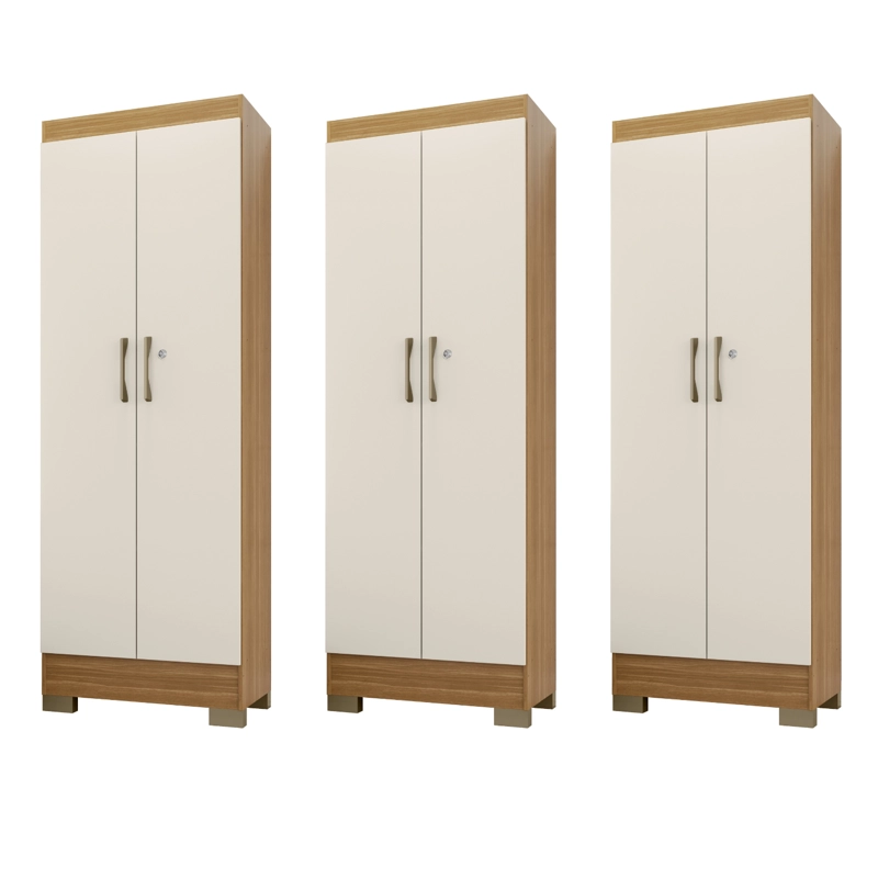 COMBO 3 CLOSET MULTIUSO LUNA OFF WHITE K15X3 - 1
