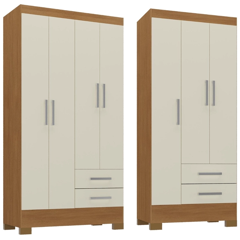 COMBO CLOSET 4 PUERTAS + CLOSET 3 PUERTAS OFF WHITE R4232 - 1