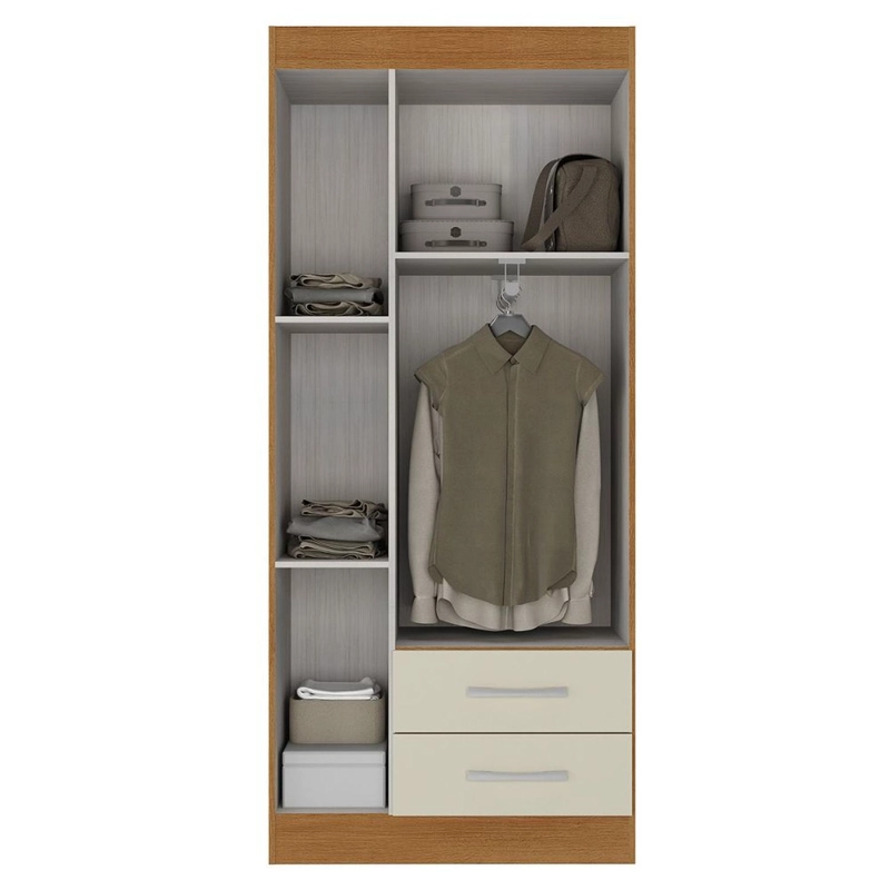 COMBO BOX EUROPEO PRELUDE 1.5 PLAZAS + CLOSET 3 PUERTAS OFF WHITE CEP15R32 - 7