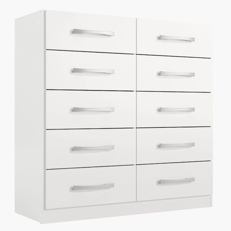 COMODA 10 CAJONES 91X90X35BLANCO BLANCO RB10 - 2