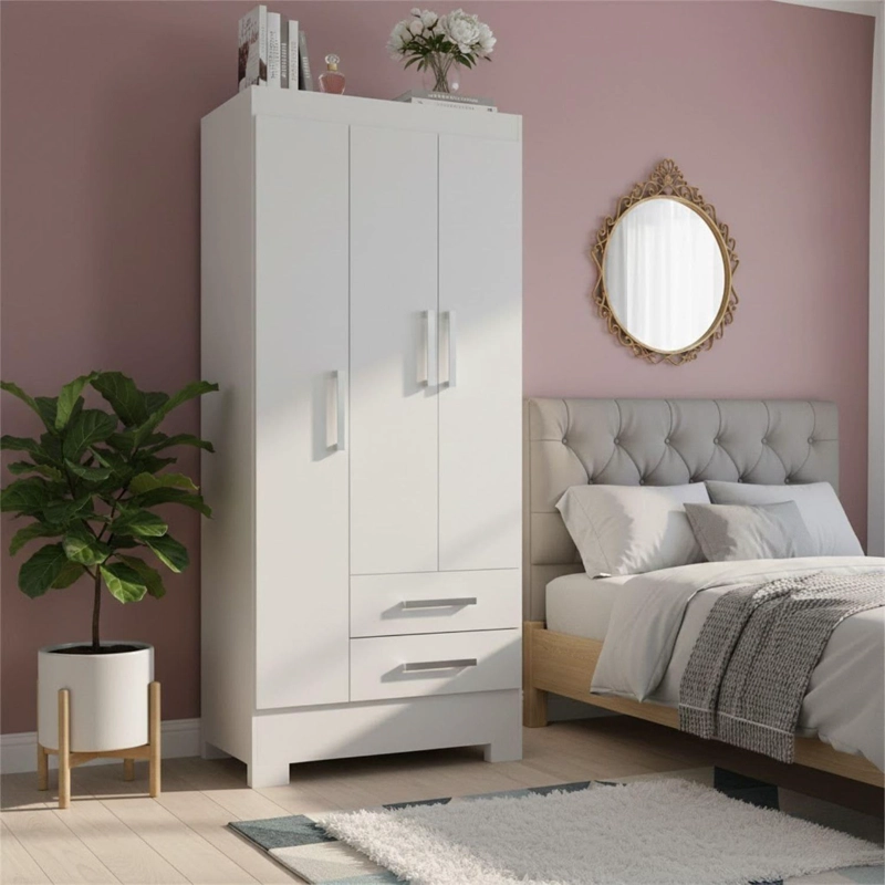 COMBO 2CLOSET 3 PUERTAS 2 CAJONES BLANCO BLANCO RB32X2 - 4