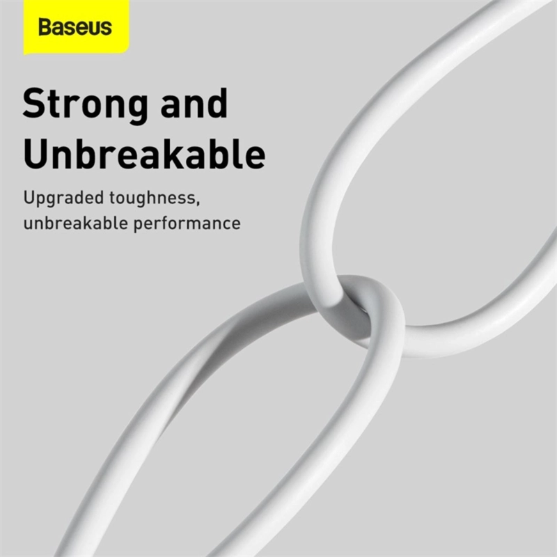 BASEUS SUPERIOR SERIES FAST CHARGING DATA CABLE USB TO IP 2.4A 1M WHITE - 6