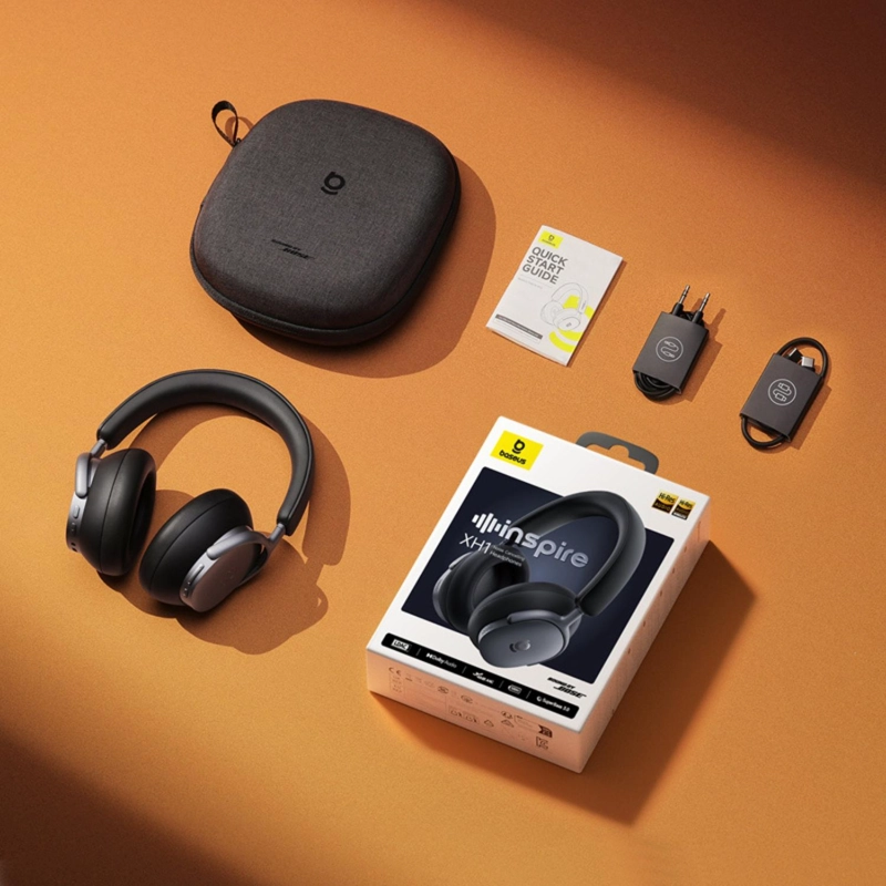 OS-BASEUS INSPIRE XH1 WIRELESS NOISE CANCELLING HEADPHONES COSMIC BLACK - 4