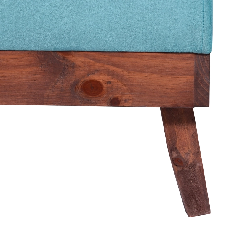 BANQUETA INCY FELPA TURQUESA 120X40X50 CM – MAXICOSAS - 6