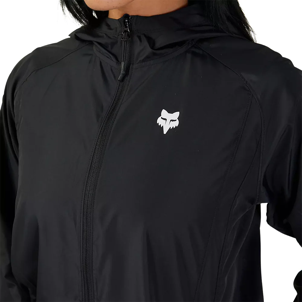 CHAQUETA MUJER FOX NEGRO CORTAVIENTO RACING HEAD - 4